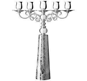 Candlesticks & Candelabras | Silver-Plated Candelabra For Five Candles  Jardin D’Eden Candlesticks & Candelabras Candlesticks & Candelabras