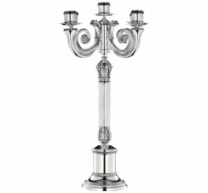 Candlesticks & Candelabras | Silver-Plated Candelabra For Five Candles  Malmaison Candlesticks & Candelabras Candlesticks & Candelabras