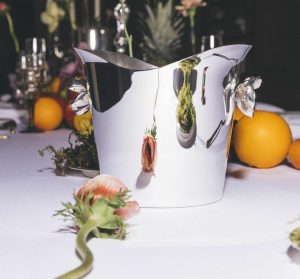 Champagne Buckets & Stands | Anémone-Belle Epoque Silver-Plated Ice Bucket   Anemone Barware Champagne Buckets & Stands