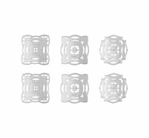 Decorative Items | Set Of 6 Silver-Plated Celebration Ornaments  Sève D’Argent Decorative Items Decorative Items