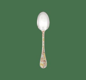 Dessert Flatware | Partially Gilded Rose & Yellow Gold Dessert Spoons  Jardin D’Eden Dessert Flatware Dessert Flatware