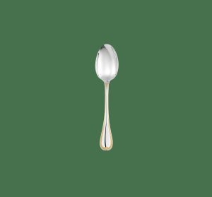 Dessert Flatware | Partially Gilded Silver Plated Dessert Spoon  Malmaison Dessert Flatware Dessert Flatware