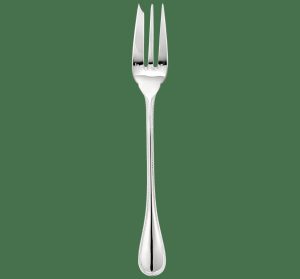 Forks | Silver-Plated Serving Fork  Perles Flatware Forks