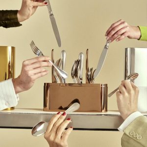 Knives & Knife Rests | Compose Your Set With The Stainless Steel Copper Case  Concorde Variations Flatware Forks