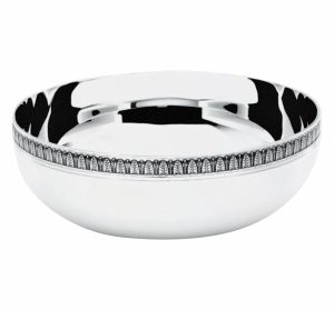 Large, Medium And Small Bowls | Silver-Plated Round Bowl, Small  Malmaison Large, Medium And Small Bowls Large, Medium And Small Bowls