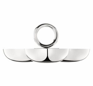 Large, Medium And Small Bowls | Small Silver-Plated 3-Bowl Snack Dish  Vertigo Large, Medium And Small Bowls Large, Medium And Small Bowls