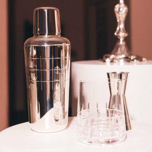 Mixology Accessories | Silver-Plated Cocktail Shaker  Graphik Barware Mixology Accessories