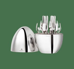 Place Settings & Sets | Silver-Plated 24-Piece Flatware Set With Chest   Mood Party Flatware