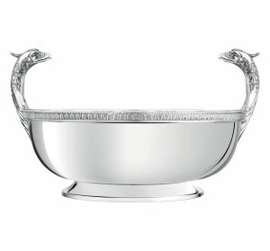 Serving Dishes & Centerpieces | Silver-Plated Bowl Centerpiece  Malmaison Large, Medium And Small Bowls Large, Medium And Small Bowls