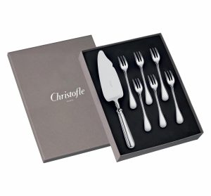 Serving Pieces | Cake Set With Server And 6 Dessert Forks  Albi Flatware Serving Pieces