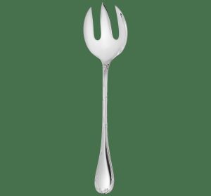 Serving Pieces | Silver-Plated Salad Serving Fork  Rubans Flatware Serving Pieces