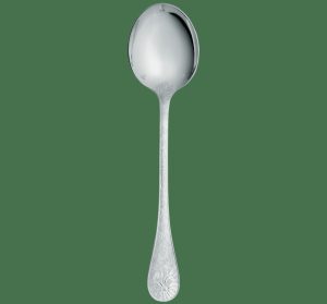 Serving Pieces | Silver-Plated Salad Serving Spoon  Jardin D’Eden Flatware Serving Pieces