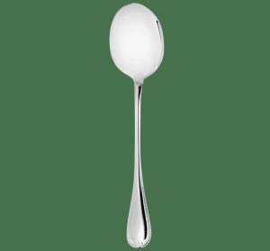 Serving Pieces | Silver-Plated Salad Serving Spoon   Malmaison Flatware Serving Pieces