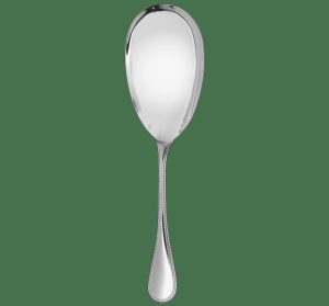 Serving Pieces | Silver-Plated Serving Ladle  Perles Flatware Serving Pieces