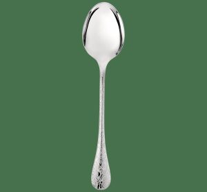 Serving Pieces | Silver-Plated Serving Spoon  Jardin D’Eden Flatware Serving Pieces