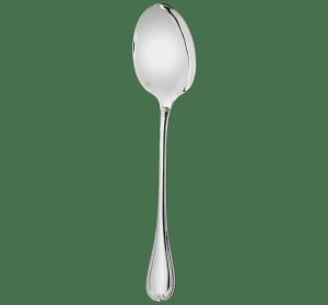 Serving Pieces | Silver-Plated Serving Spoon  Malmaison Flatware Serving Pieces