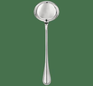 Serving Pieces | Silver-Plated Soup Ladle  Malmaison Flatware Serving Pieces