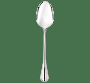 Serving Pieces | Stainless Steel Serving Spoon  Steel Perles Flatware Serving Pieces