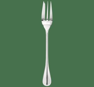 Serving Pieces | Sterling Silver Serving Fork  Perles Flatware Forks