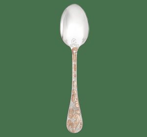 Spoons | Partially Gilded Rose Gold Table Spoon  Jardin D’Eden Flatware Spoons