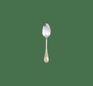 Spoons | Partially Gilded Silver Plated After Dinner Teaspoon  Marly Flatware Spoons