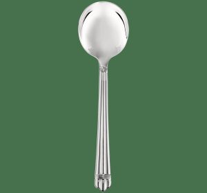 Spoons | Silver-Plated Cream Soup Spoon   Aria Flatware Spoons