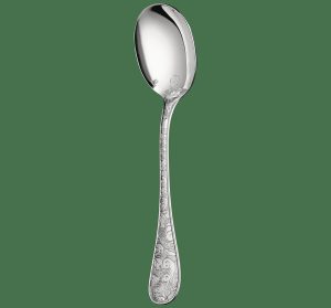 Spoons | Silver-Plated Cream Soup Spoon  Jardin D’Eden Flatware Spoons