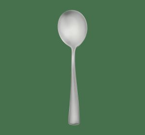 Spoons | Stainless Steel Cream Soup Spoon  Elementaire Mat Flatware Spoons