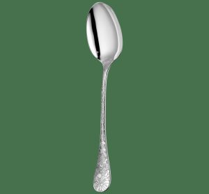 Spoons | Sterling Silver Serving Spoon  Jardin D’Eden Flatware Serving Pieces