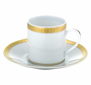 Tea & Coffee Accessories | Gilded Porcelain Demitasse Cup And Saucer  Malmaison Tableware Tea & Coffee Accessories