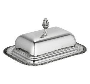 Tea & Coffee Accessories | Silver-Plated Lidded Butter Dish  Malmaison Serving Dishes & Centerpieces Serving Dishes & Centerpieces