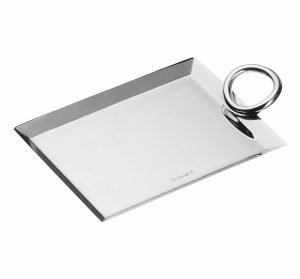 Trays & Serving Pieces | Silver-Plated Business Card Tray – 5 X 3.5 In  Vertigo Barware Trays & Serving Pieces