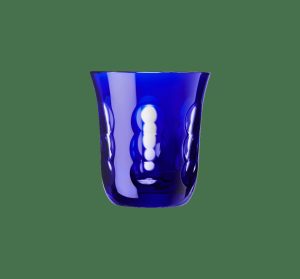 Wine Tasting Accessories | Blue Crystal Water Glass  Kawali Barware Wine Glasses