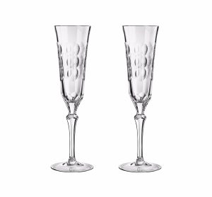 Wine & Water Glasses | Crystal Champagne Flute – Set Of 2  Kawali Tableware Wine & Water Glasses