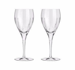 Wine & Water Glasses | White Wine Crystal Glasses –  Set Of 2  Iriana Tableware Wine & Water Glasses