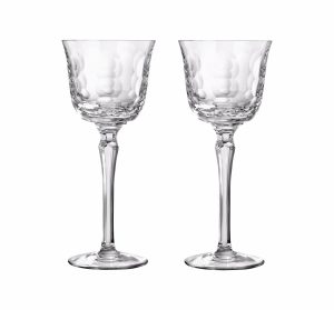 Wine & Water Glasses | White Wine Crystal Glasses – Set Of 2   Kawali Tableware Wine & Water Glasses