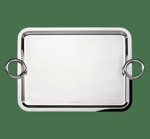 Trays & Platters | Large Silver-Plated Tray 16 X 12 In  Vertigo Tableware Trays & Platters